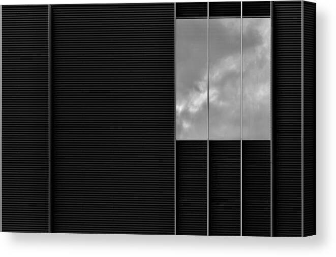 Cloudy Canvas Print featuring the photograph The Cloudy Window by Theo Luycx