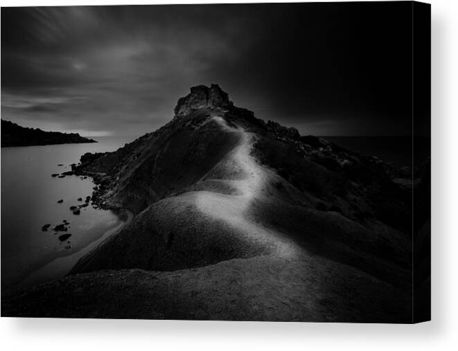 Lanscape Canvas Print featuring the photograph The End Of Another Day by Martin Agius