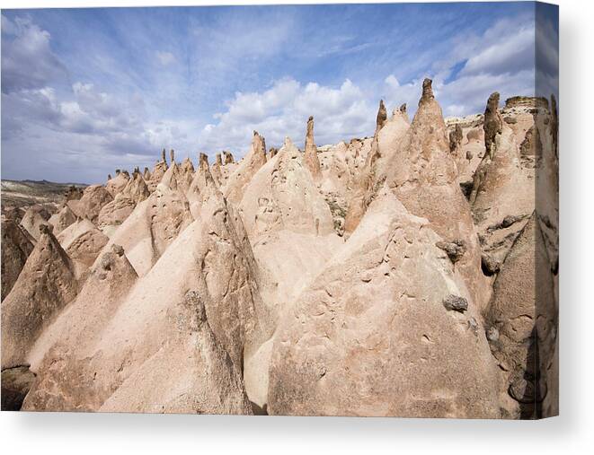 Tranquility Canvas Print featuring the photograph The Lunar Landscape Of Devrent Valley by © Santiago Urquijo