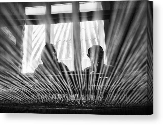 Maramures Canvas Print featuring the photograph The Net ! by Sorin Onisor