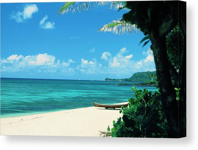 Seascape Canvas Print featuring the photograph The North Shore Of Oahu by Bill Romerhaus