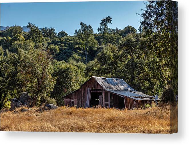 Backcountry Canvas Print featuring the photograph The Old Barn by Peter Tellone