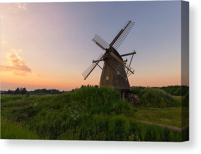 Mill Canvas Print featuring the photograph The Old Mill by Leif Lndal