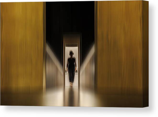 Lady Canvas Print featuring the photograph The Passage by Mieke Engelbos
