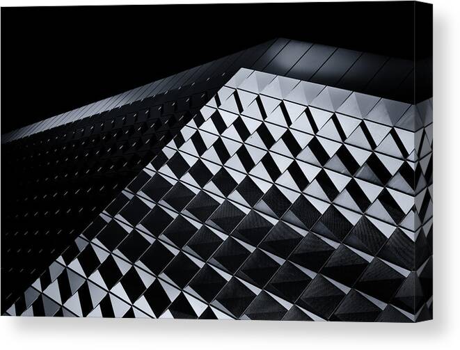 Architecture Canvas Print featuring the photograph The Patterns On The Wall by Jeroen Van De Wiel
