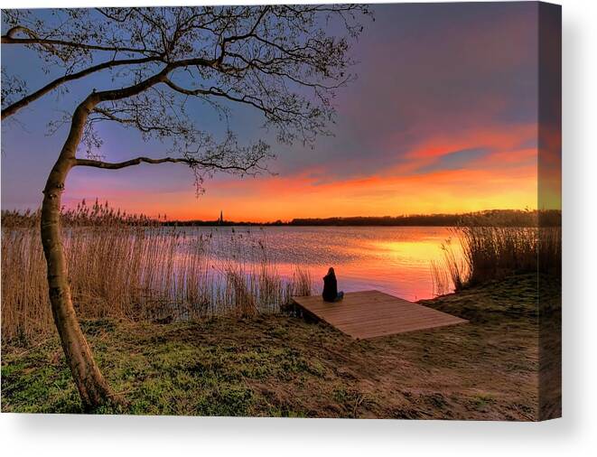 Amstelveen Canvas Print featuring the photograph The Remains Of The Day by Nadia Sanowar