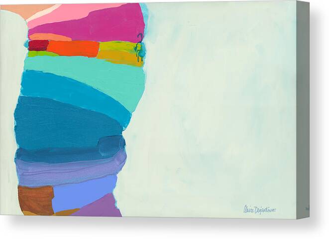 Abstract Canvas Print featuring the painting The Right Timing by Claire Desjardins