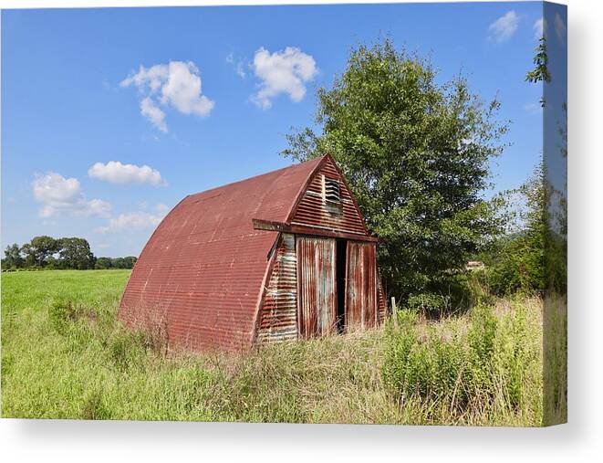 Shed Canvas Print featuring the photograph The Shed at Vigo by Steven Gordon