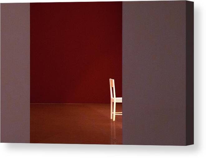 Chair Canvas Print featuring the photograph The White Chair by Inge Schuster