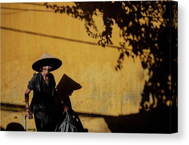 Yancho Sabev Photography Canvas Print featuring the photograph The woman that said nothing but told me everything by Yancho Sabev Art