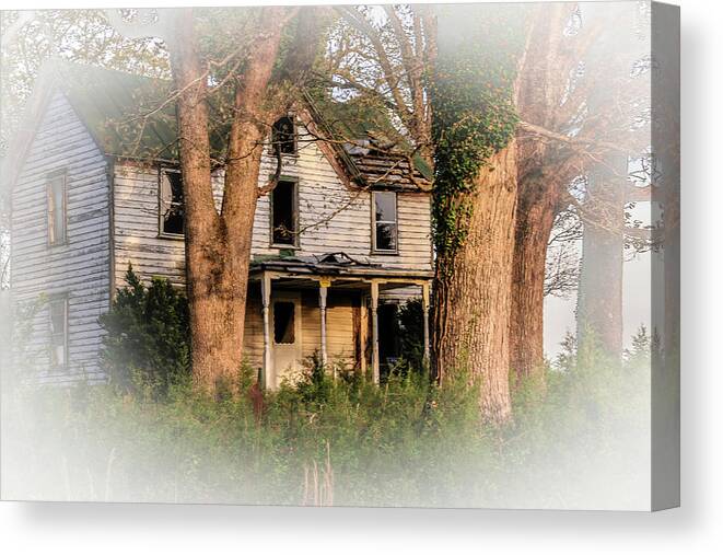 House Canvas Print featuring the photograph These Old Houses by Ola Allen