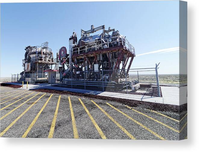 This Idea Will Never Fly Canvas Print featuring the photograph This Idea Will Never Fly -- Nuclear Jet Engines at Idaho National Laboratory, Arco, Idaho by Darin Volpe