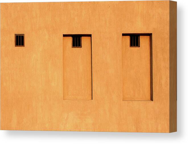 Urban Canvas Print featuring the photograph Three into Two Doesn't Go by Stuart Allen