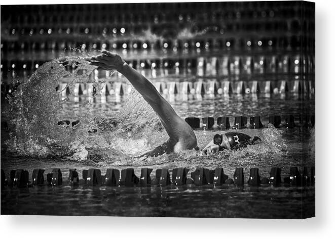 Action Canvas Print featuring the photograph Through The Light by Angela Muliani Hartojo