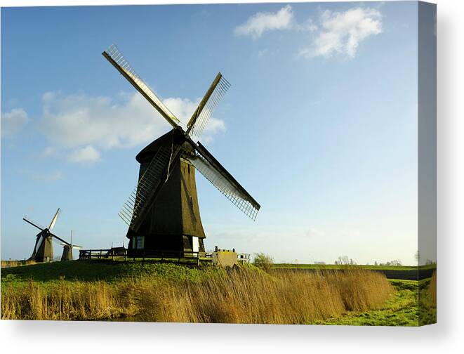Scenics Canvas Print featuring the photograph Traditional Dutch Landscape by Funky-data