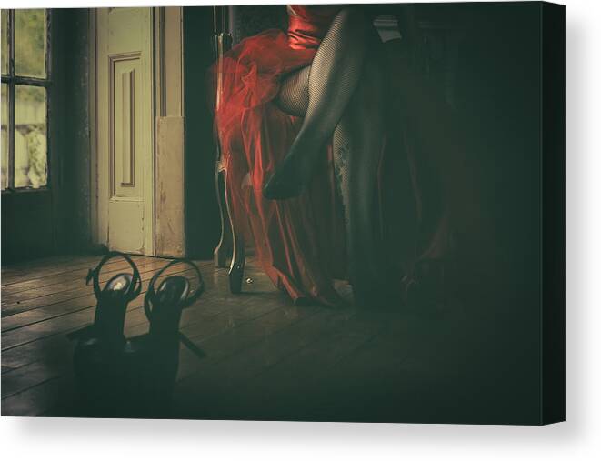 Adcarreira Canvas Print featuring the photograph Try Walking In My Shoes by Antnio Carreira