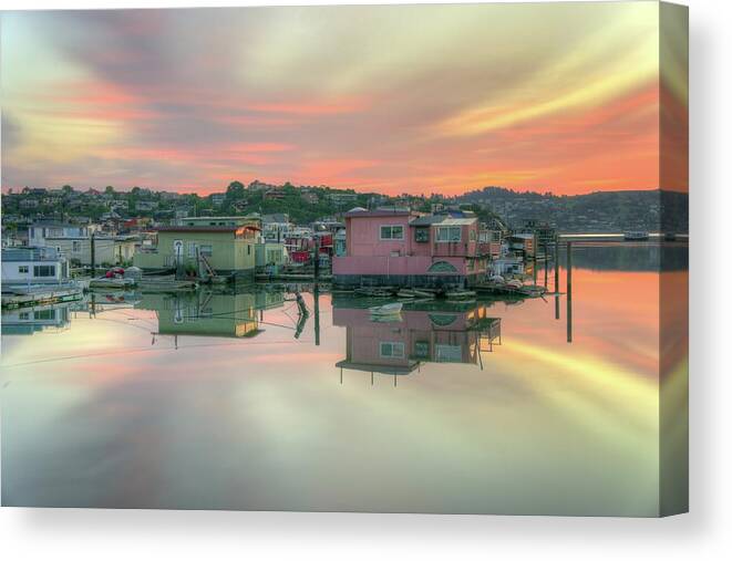Scenics Canvas Print featuring the photograph Twilight Color by 123