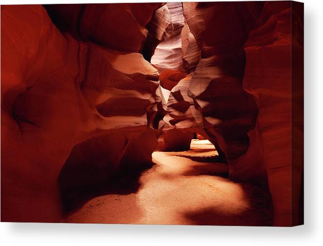 Scenics Canvas Print featuring the photograph Upper Antelope Canyon, Near Page by Martin Ruegner
