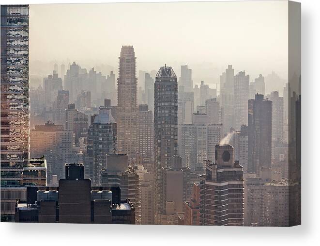 Dawn Canvas Print featuring the photograph Upper East Side Skyline, New York City by Matt Mawson