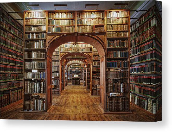 Library Canvas Print featuring the photograph Upper Lausitzian Library Of Sciences by Patrick Aurednik