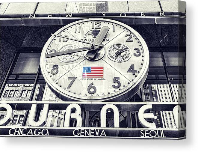 Us Time Canvas Print featuring the photograph US Time by Sharon Popek