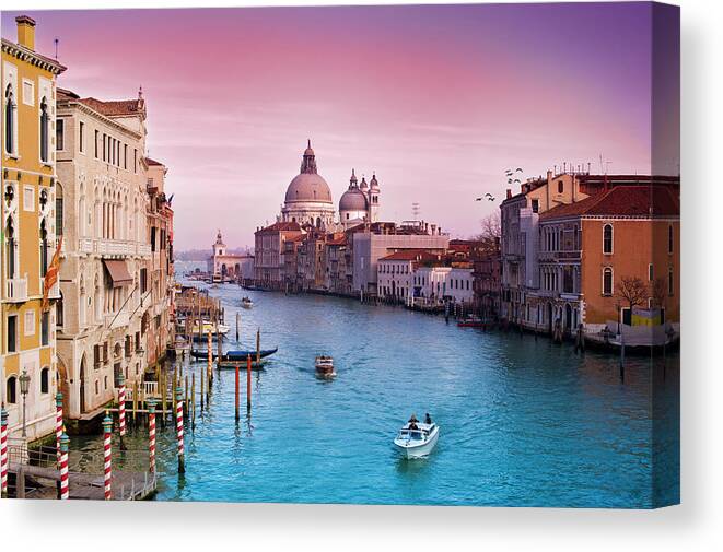 Arch Canvas Print featuring the photograph Venice Canale Grande Italy by Dominic Kamp Photography