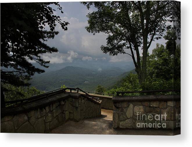 Smoky Mountains Canvas Print featuring the photograph View From Above by Mike Eingle