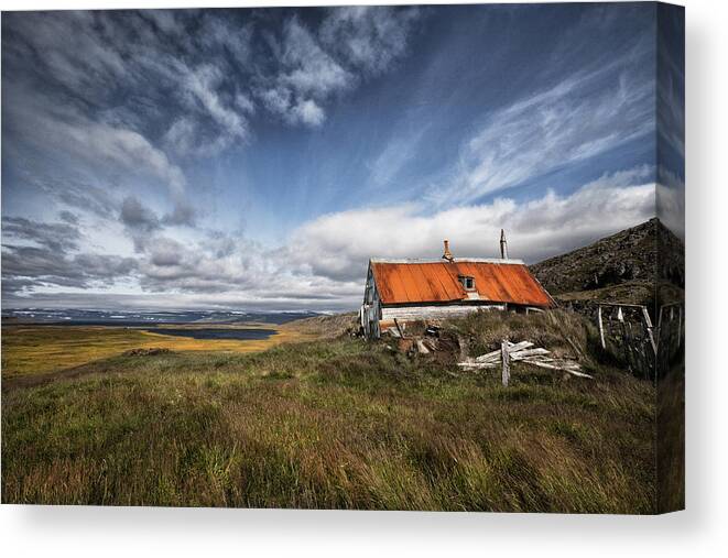 Landscape Canvas Print featuring the photograph View From The Past by orsteinn H. Ingibergsson