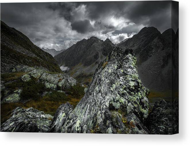 Mountains Canvas Print featuring the photograph Views From Austria by Tom Pavlasek