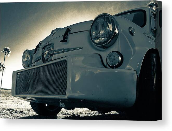 Fiat Canvas Print featuring the photograph Vintage Abarth by Darrell Foster
