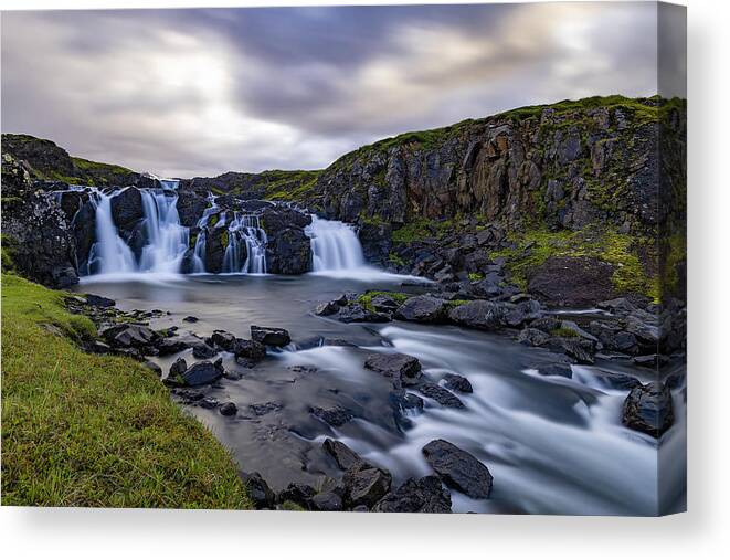 Water Canvas Print featuring the photograph Water Flow by Eyal Amer