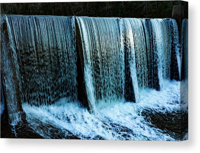 Steve Bunch Canvas Print featuring the photograph Waterfall by Steve Bunch