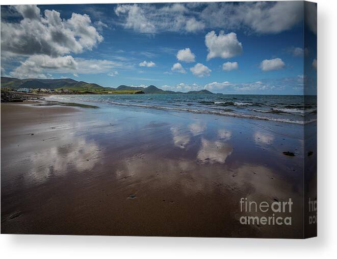 Waterville Beach Canvas Print featuring the photograph Waterville Beach by Eva Lechner