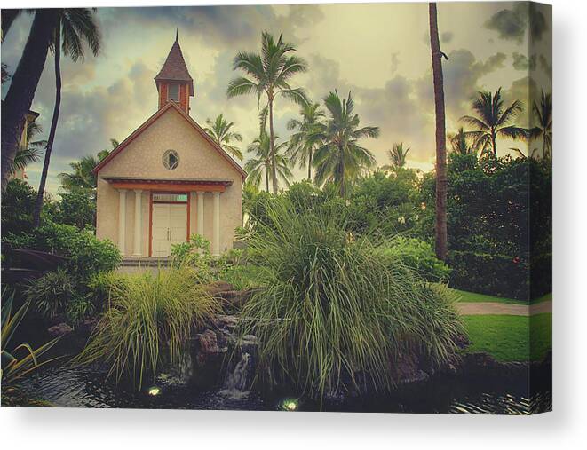 Churches Canvas Print featuring the photograph We Are Loved by Laurie Search