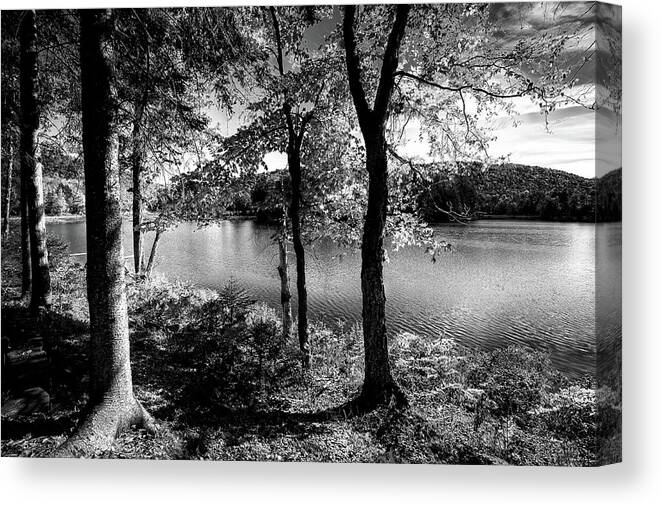 Hdr Canvas Print featuring the photograph West Lake Calm by David Patterson