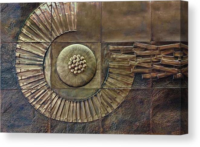 Copper Canvas Print featuring the photograph What Lies Between by Andrea Kollo