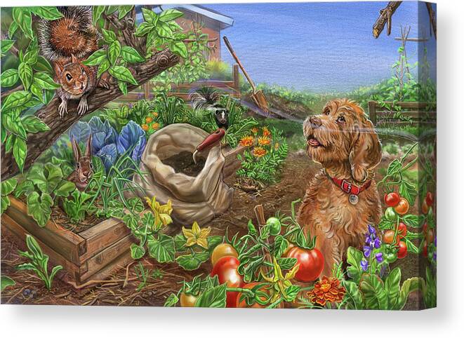 Wild Ones Spread 19
Animals Canvas Print featuring the painting Wild Ones Spread 19 by Cathy Morrison Illustrates