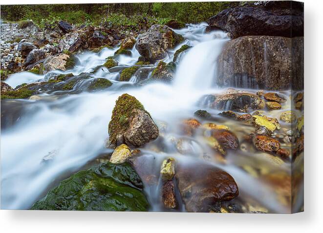 Nature Canvas Print featuring the photograph Wimbach by Andreas Levi