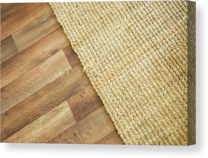 Rug Canvas Print featuring the photograph Wooden Floor And Rug by Northlightimages