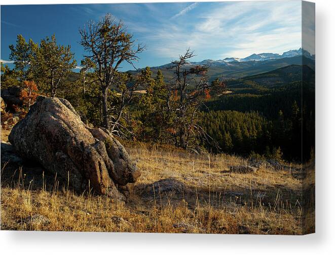 Outdoors Canvas Print featuring the photograph Wyomings Bighorn National Forest by Megan Ahrens