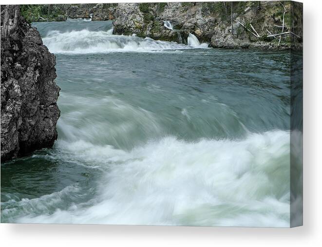 Yellowstone Canvas Print featuring the photograph Yellowstone River by Ronnie And Frances Howard