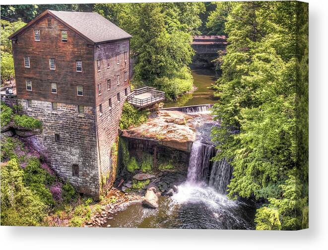 America Canvas Print featuring the photograph Youngstown Ohio Lanterman's Mill by Gregory Ballos