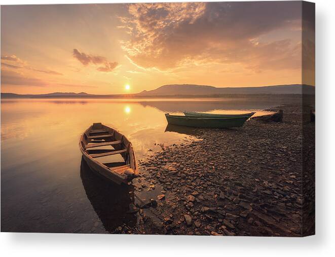 Lake Canvas Print featuring the photograph Z by Dmitry Kupratsevich