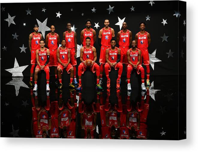 Team Giannis Canvas Print featuring the photograph 69th NBA All-Star Game #1 by Jesse D. Garrabrant