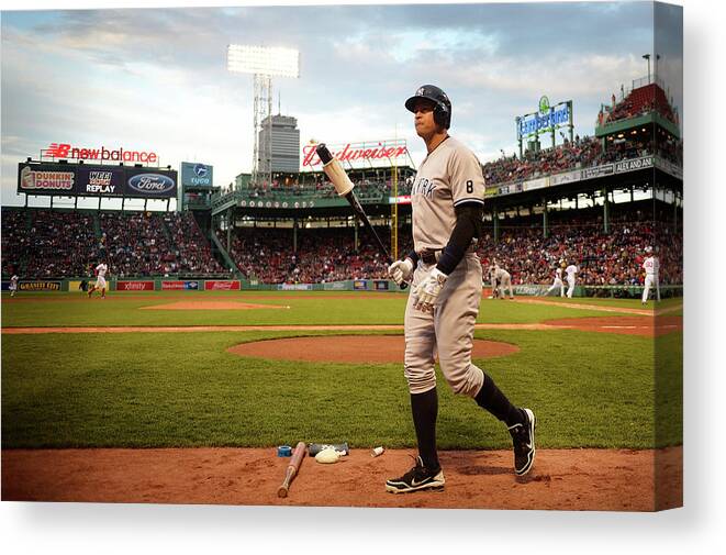 People Canvas Print featuring the photograph Alex Rodriguez by Adam Glanzman