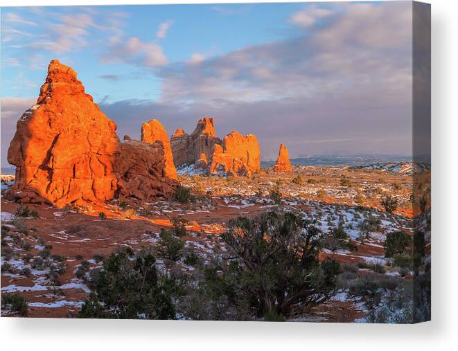 Landscape Canvas Print featuring the photograph Arid #1 by Jonathan Nguyen