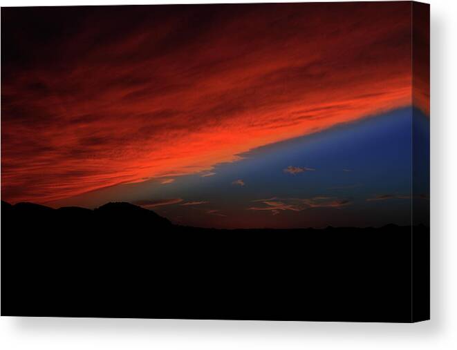 Arizona Canvas Print featuring the photograph Close Encounters Over Westwing by Gene Taylor