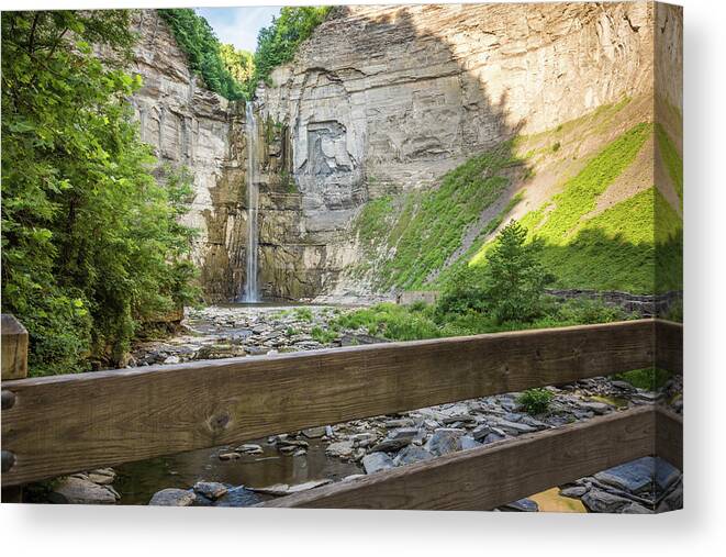 Taughannock Falls Canvas Print featuring the photograph At the End #1 by Kristopher Schoenleber