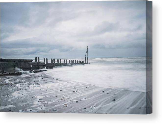 Norfolk Canvas Print featuring the photograph Backwash #1 by Martin Newman