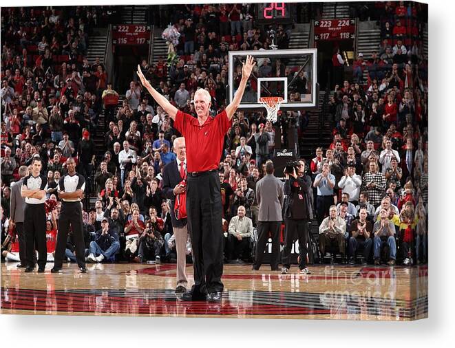 Nba Pro Basketball Canvas Print featuring the photograph Bill Walton by Sam Forencich